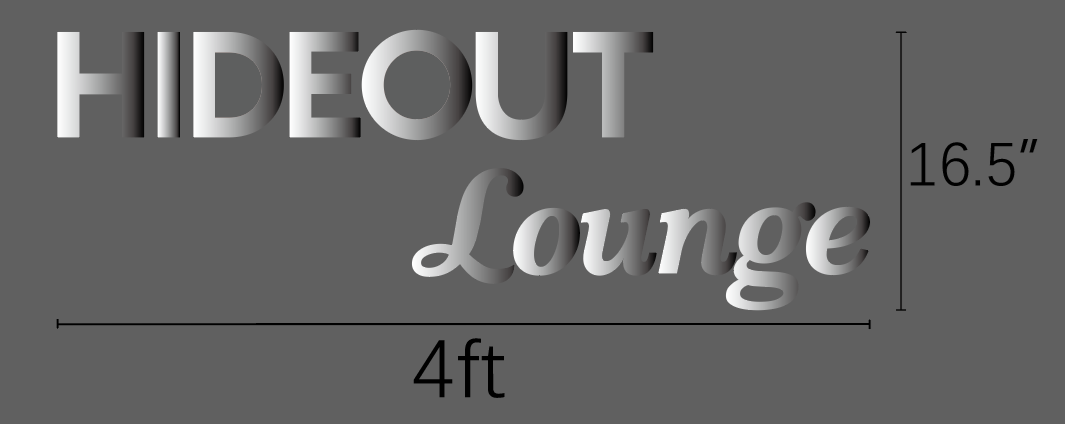Metal logo-- 3D Design Personalized logo - Custom Office logo,stainless steel letters