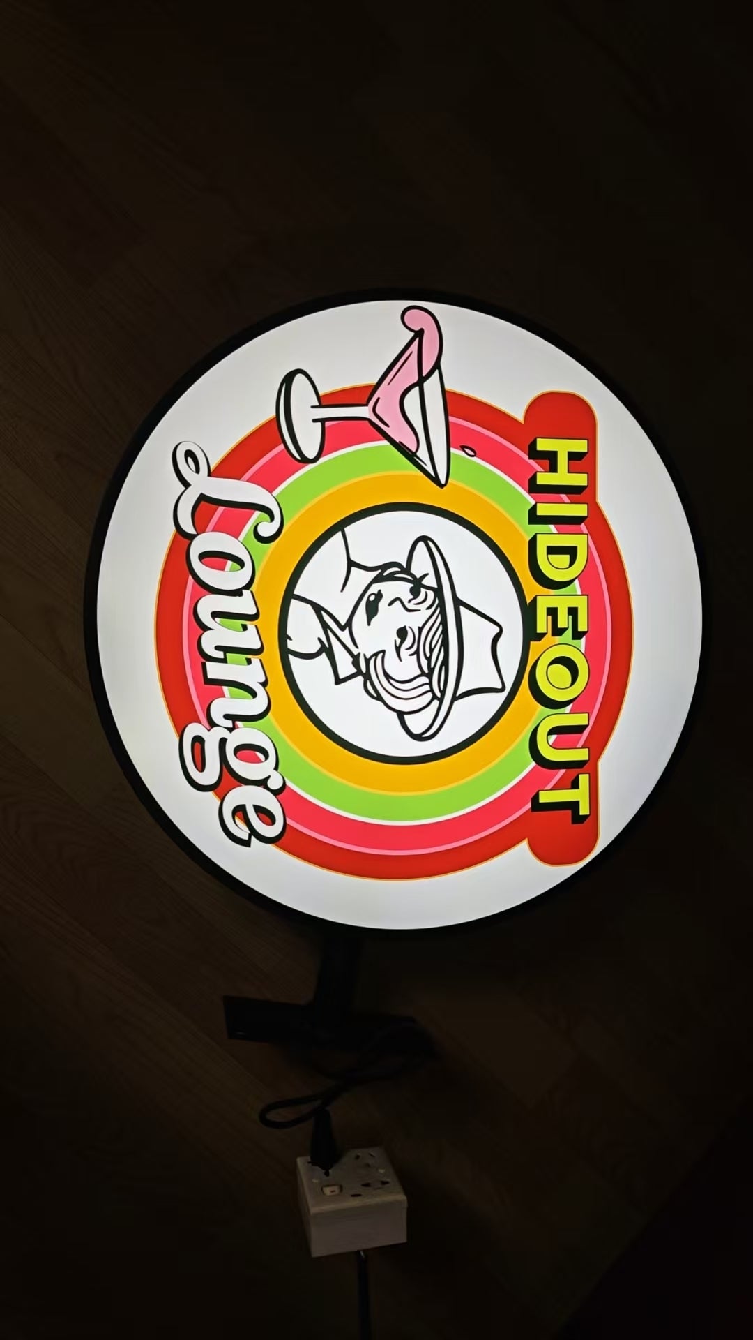 Round light box, Circle Custom Sign,Store front Sign,Outdoor Sign, Double Sided Projecting Light Box, Two sides LED Light Box