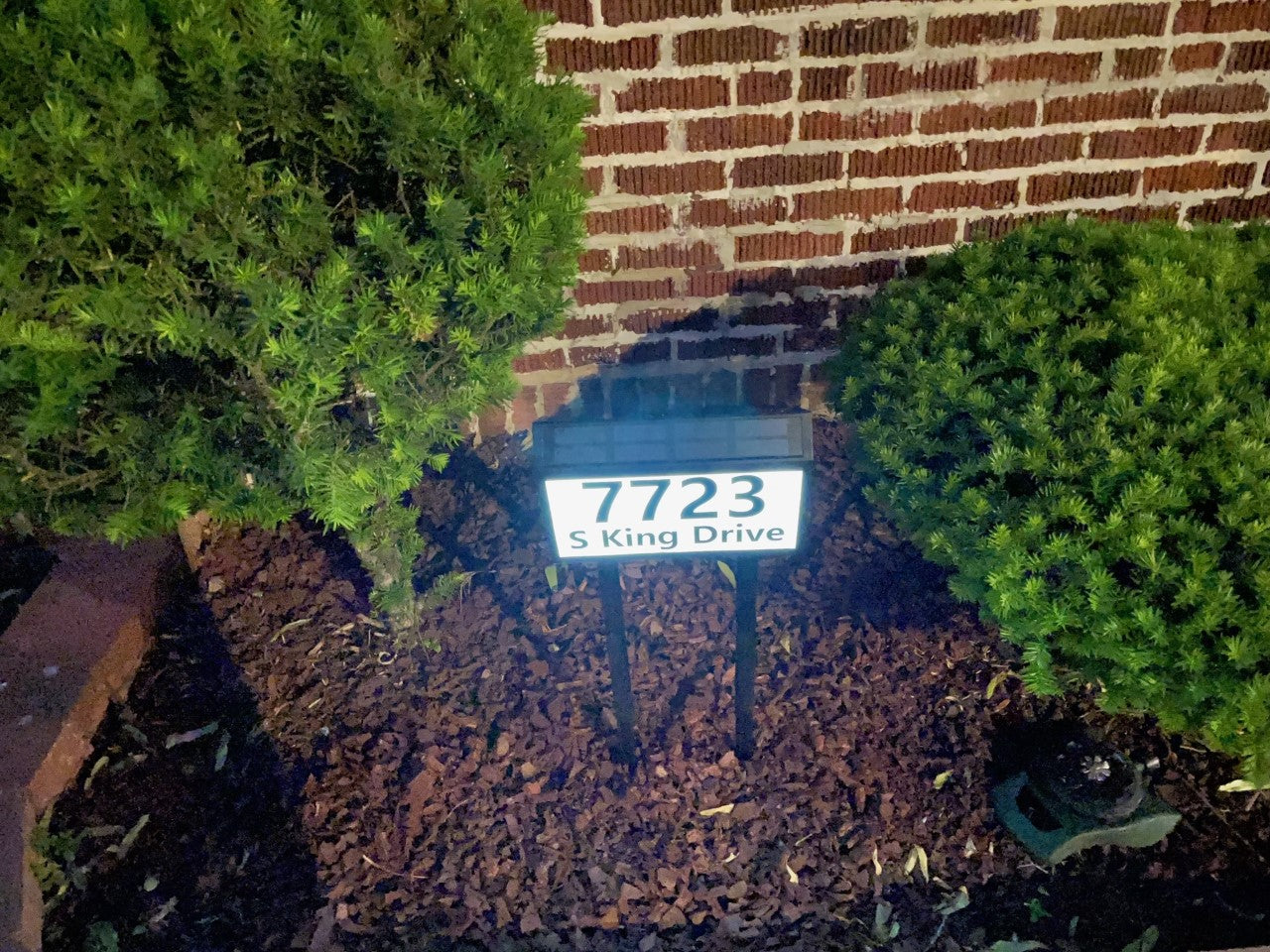 House Number for Outside,Solar Led Address Sign for Yards with Stakes, Outdoor sign, address Plaques